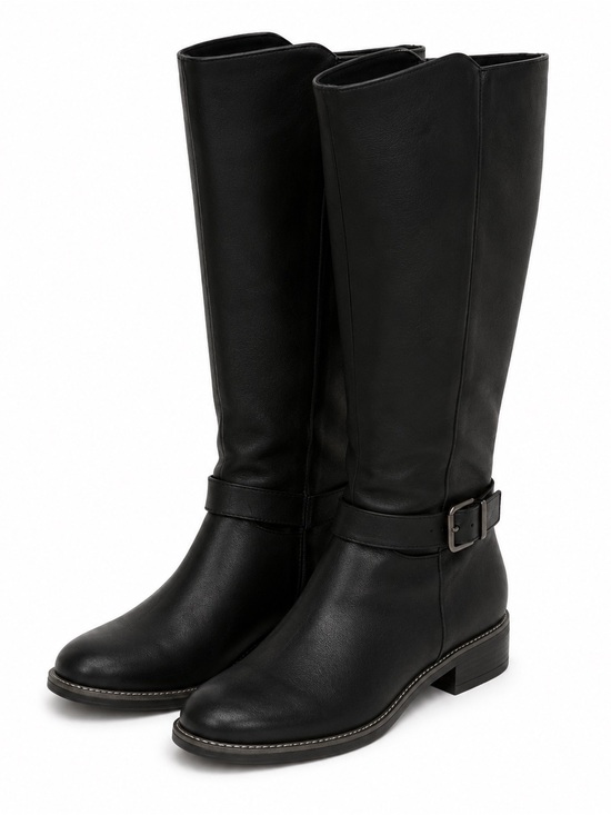 Clarks Shoes - Clarks Black Leather Over-the-Knee Riding Boots